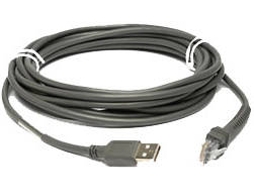 Cabo de Dados ZEBRA (USB A - USB-C - 4.5 m - Cinzento)