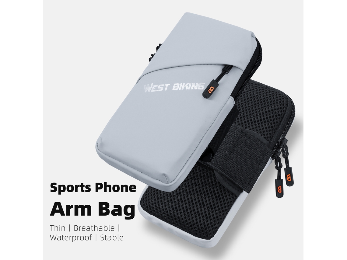 Bolsa de braço ajustável para corrida e ciclismo, impermeável e respirável | S/MARCA