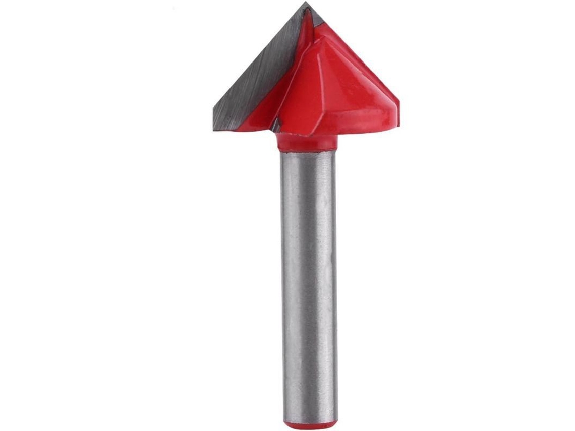 Cortador De Ranuras Em V De Acero Tungsteno, 90 Graus, 6mm, Ferramenta De Carpintaria 3d Para Cnc E Máquinas Elétricas
