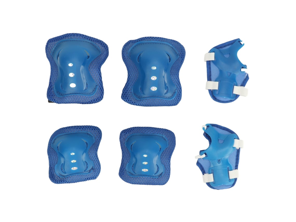 Conjunto de Protetores de Joelhos e Codo para Patinagem Azul S/MARCA