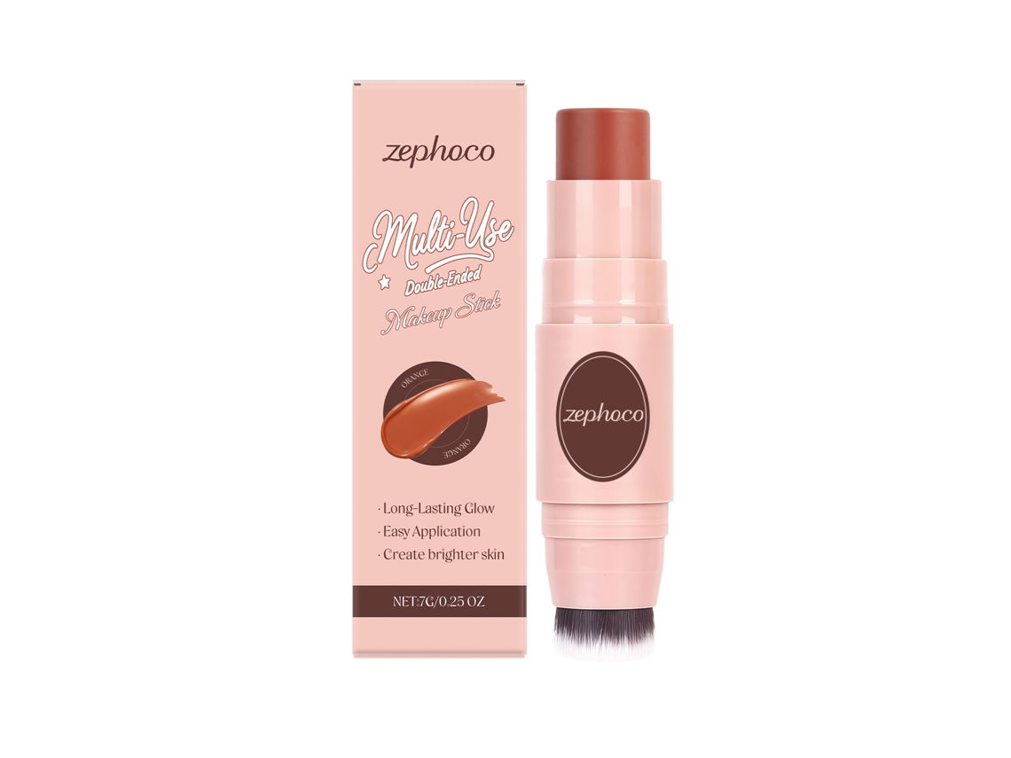 Pincel de Maquiagem Laranja Múltiplos Usos