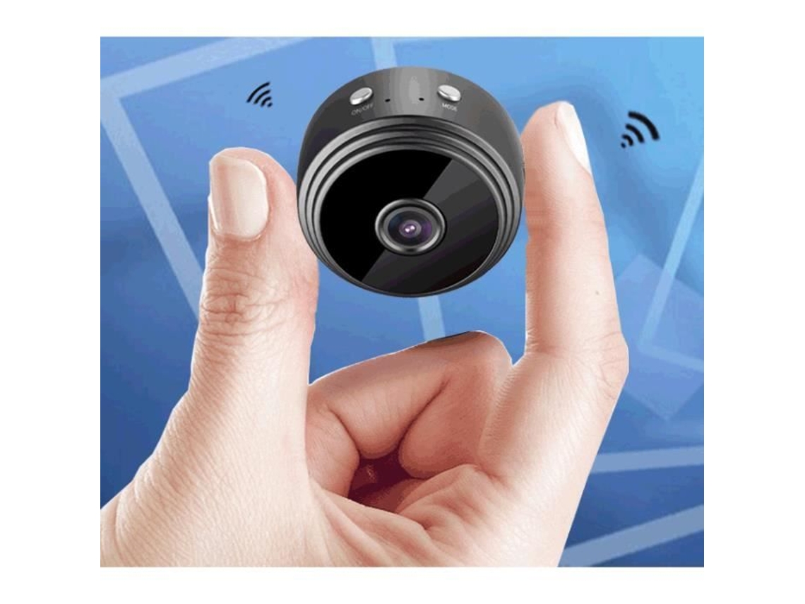Câmera oculta 1080P Wifi com visão noturna Câmera de vigilância de segurança residencial, câmera miniatura para bebês e detecção de movimento
