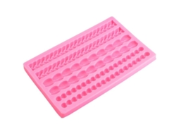 Molde De Fondant De Perlas De Silicona Para Colar Diy Material Alimentário Sem Adesivo