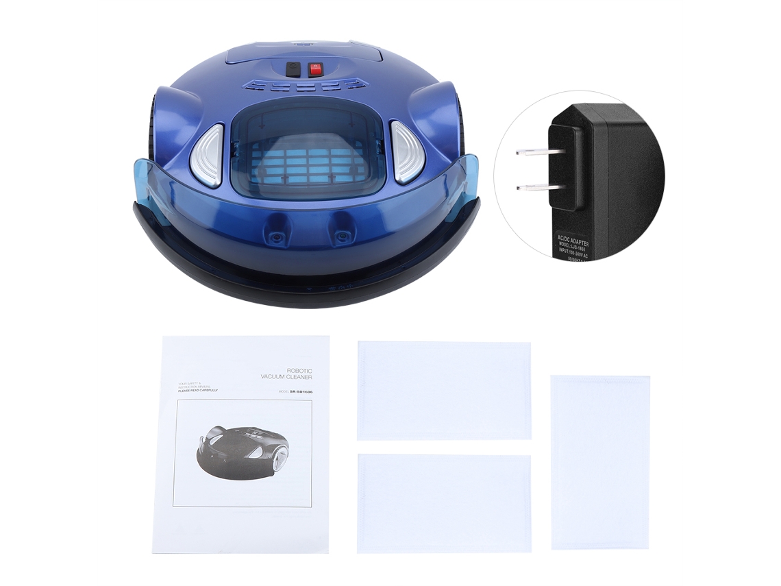 Aspirador Robô Laxiscreed Inteligente Para Poeira E Detritos - Padrão Eua, Cor Azul