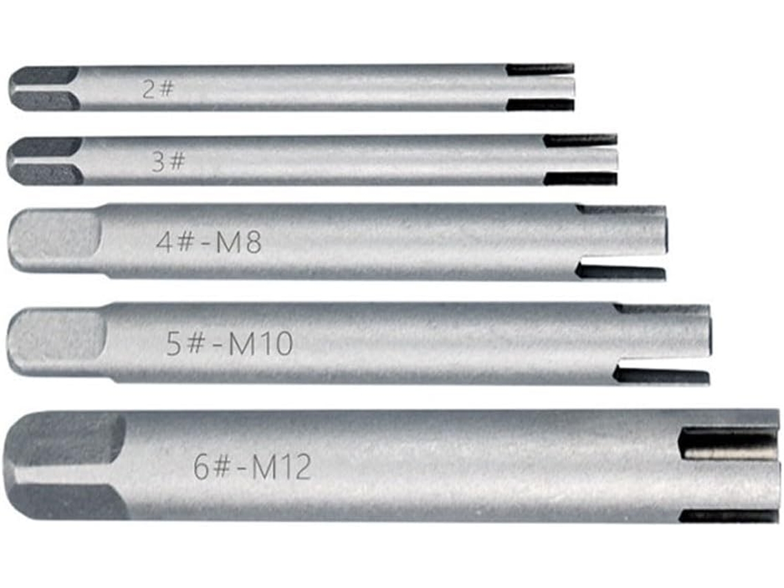Conjunto De Extrator Torneira Quebrada, 5 Peças, Ferramentas Aço Liga Para Remoção