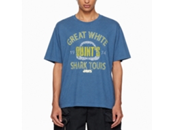 Rockinstone Jaws Movie Shark Tour Heather Indigo Adult T-shirt Size:m
