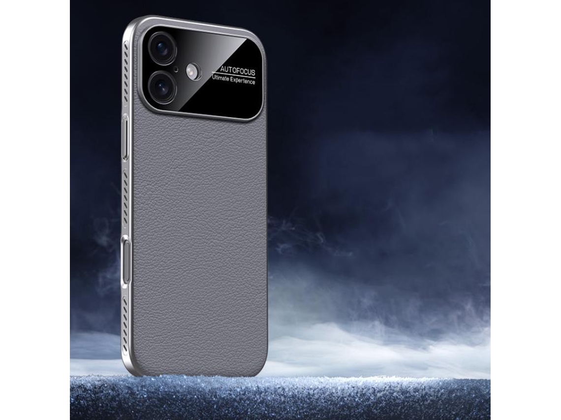 Capa Para Iphone 17 - Soft Armor Com Resfriamento - Couro Macio Híbrido Em Pc