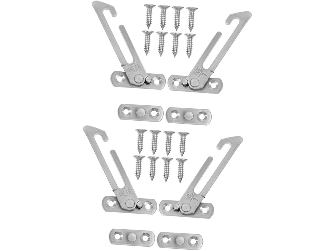 Conjunto De 5 Travas De Segurança De Plástico Para Portas E Janelas