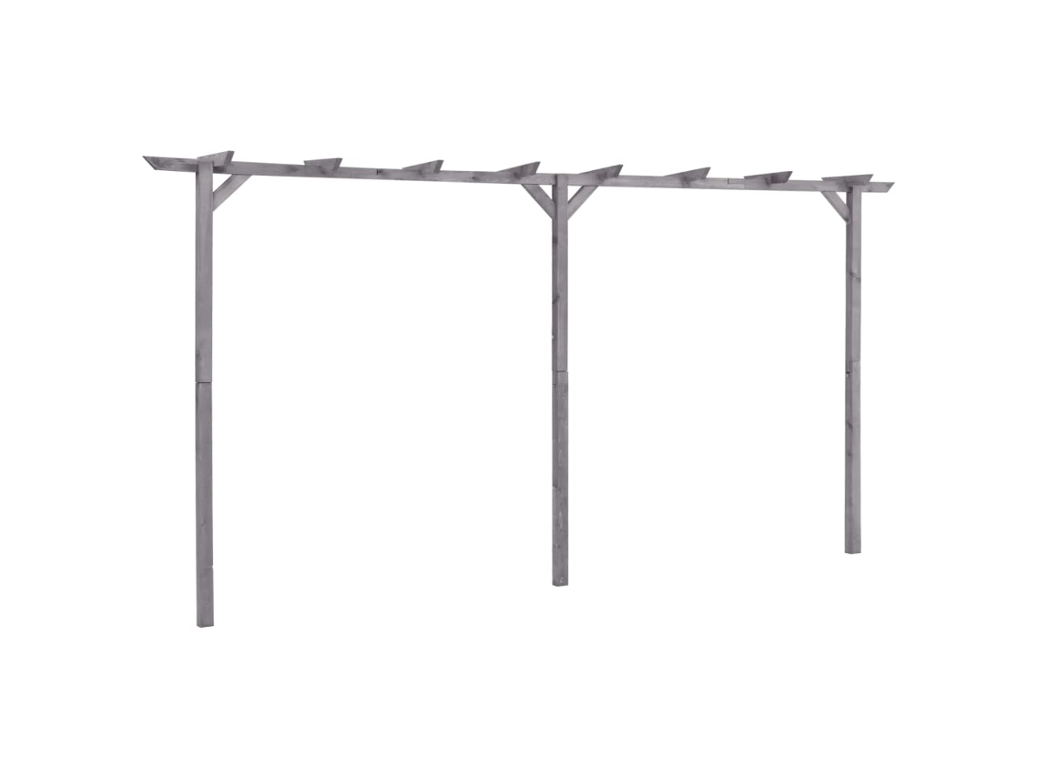 Pergola, Pergolas Vidaxl Cinzeto Madeira De Pinho Impregnada (400 X 40 X 205 Cm)
