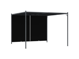 Pergola VIDAXL Anthracite Steel (300 x 300 x 225 cm)