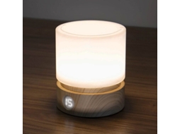 2026-lâmpada De Noite Timer Linjou, Luz Led Regulável, Recarregável, Bateria, Modo Sonho, Cabo De Madeira, Antiderrapante