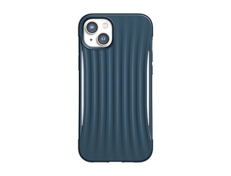 Capa para iPhone 14 Plus RAPTIC Pele Sintética Anti-Choque Azul .