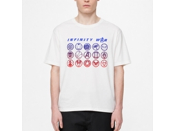 Avengers Infinity War All Icons Blend T-shirt White Unisex Adults Size:xxxl