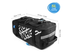 Bolsa Traseira De Bicicleta Multifuncional Impermeável Com Camada De Chuva, Grande Capacidade, Acessórios Mtb Estrada