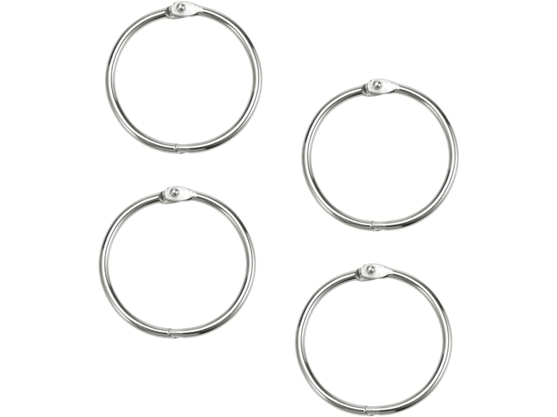 Pasta Coheali Folhas Soltas Com Chaveiro De Anel De Metal, Diâmetro Externo 4,5cm E Guarda Interna 38mm