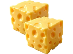 Brinquedo Antiestresse Sensorial Queijo Macio Retorno Lento Relaxamento 10cm 2 Unidades