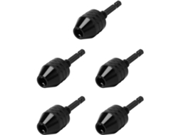 Conjunto De 5 Adaptadores Mandril Parafusadeira Sem Chave 0,3 A 8 Mm