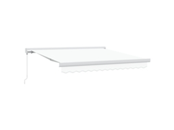Conjunto 1 Toldo Retrátil Vidaxl Branco Lona (350 X 250 Cm)