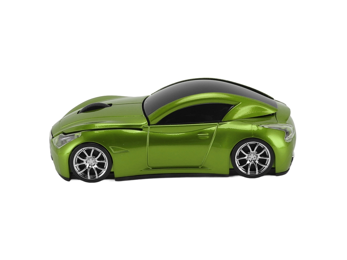 Aetheria mouse Sem Fio Forma de Carro Esportivo 1600 Dpi Sensor Óptico 2.4ghz Usb para Pc Ios Verde