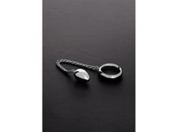 Cockring - Anillo Donut - 40/40mm - Aço Inoxidável - Metal Polido - Com Corrente