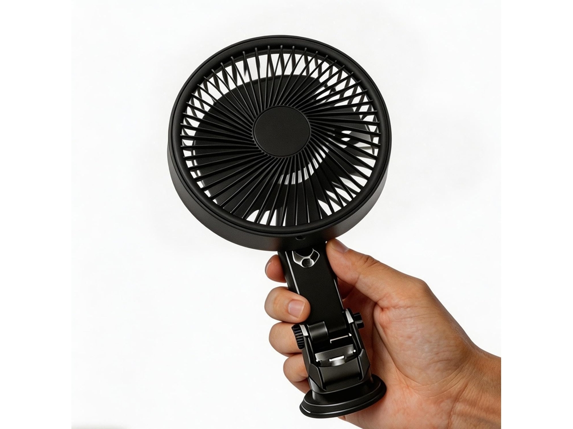 Ventilador De Janela Para Carro Com Ventosa Giratória Alta Resistência