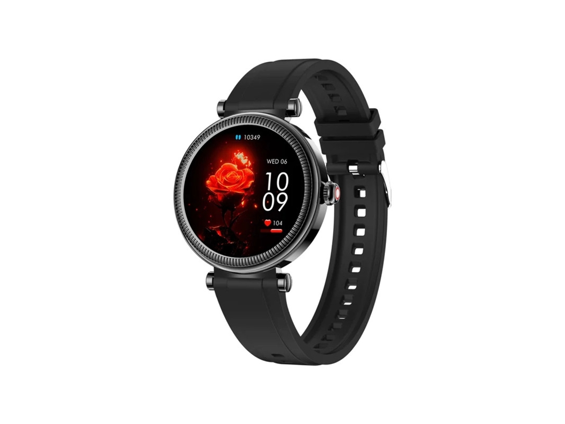 Relógio inteligente de 1,27 polegadas com chamadas Bluetooth, mais de 100 modos esportivos e monitoramento de saúde, preto. Bestvite