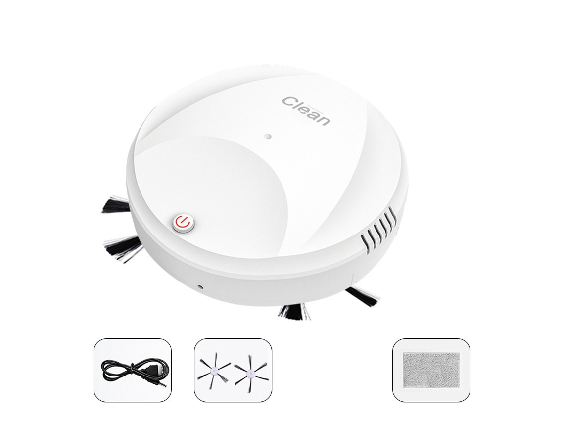 Robô aspirador inteligente com limpeza automática, aspiração, passa a mopa e carregamento USB LAXISCREED