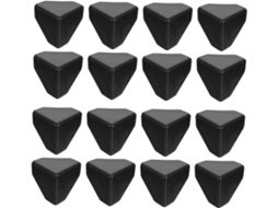 100 Protetores De Canto Pretos Para Móveis E Caixas, Anticolisão,