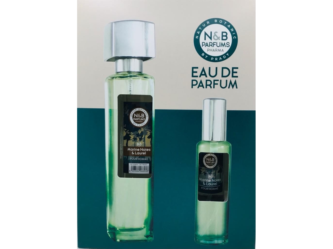 Coffret Natal Nb Perfume Homem Notas Marinhas E Laurel Nº185 R57 150ml 50ml Natur Botanic By Prady
