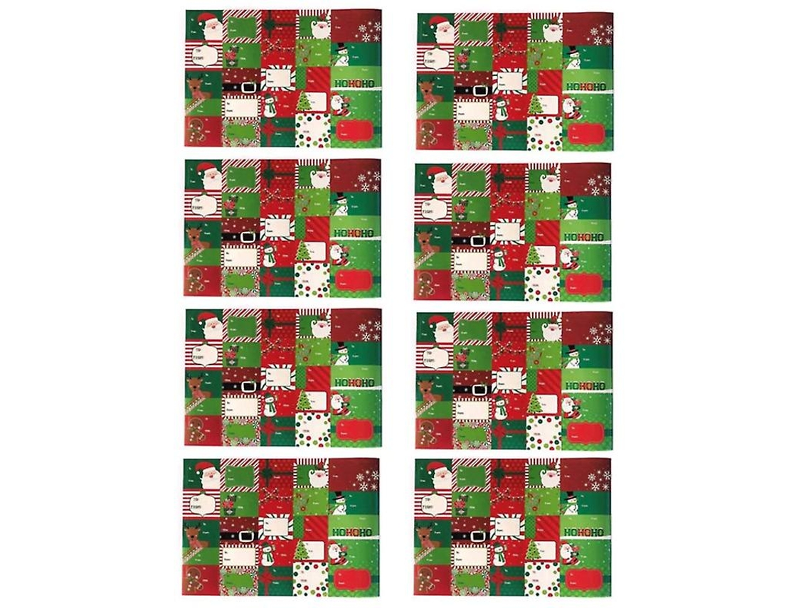 8 Folhas de Adesivos de Natal ALLINLESS