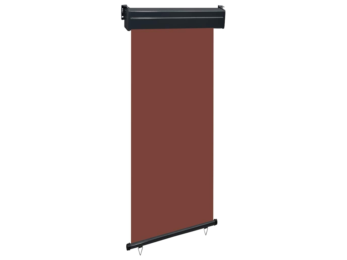 Vidaxl Toldo Lateral Para Varanda 80x250 Cm Castanho