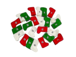 Meias De Natal Decorativas, Conjunto De 24, Resistentes A Rasgos E Duráveis ​​Olysi Shop