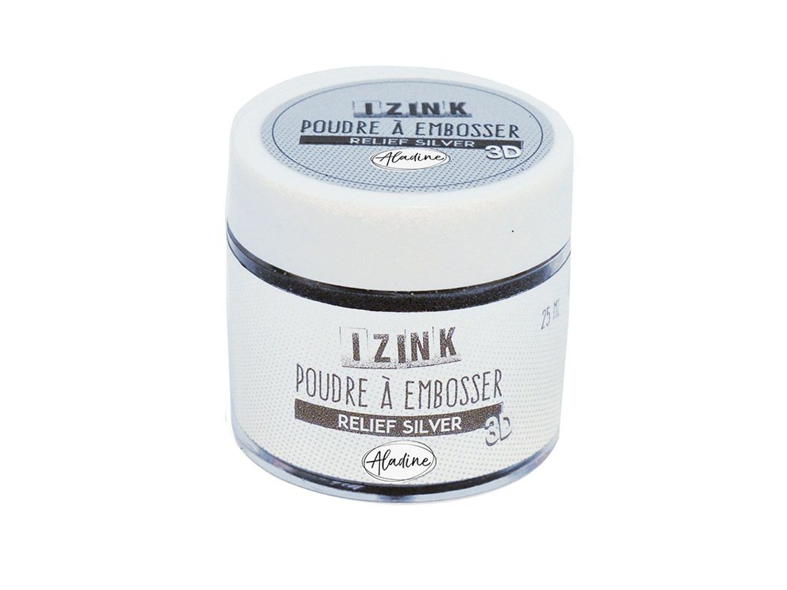 Polvo de estampación plata - 25 ml
