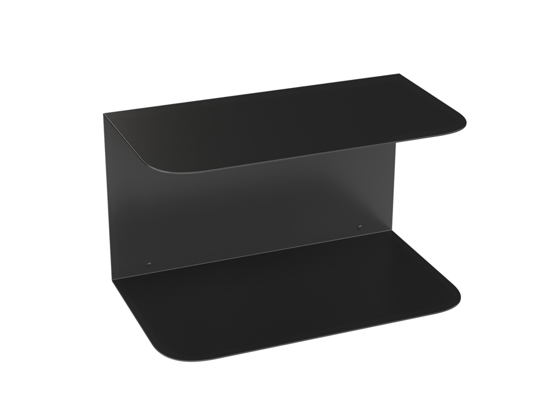 Mesa de cabeceira de parede Notodden em aço, 40x23x23 cm EN.CASA