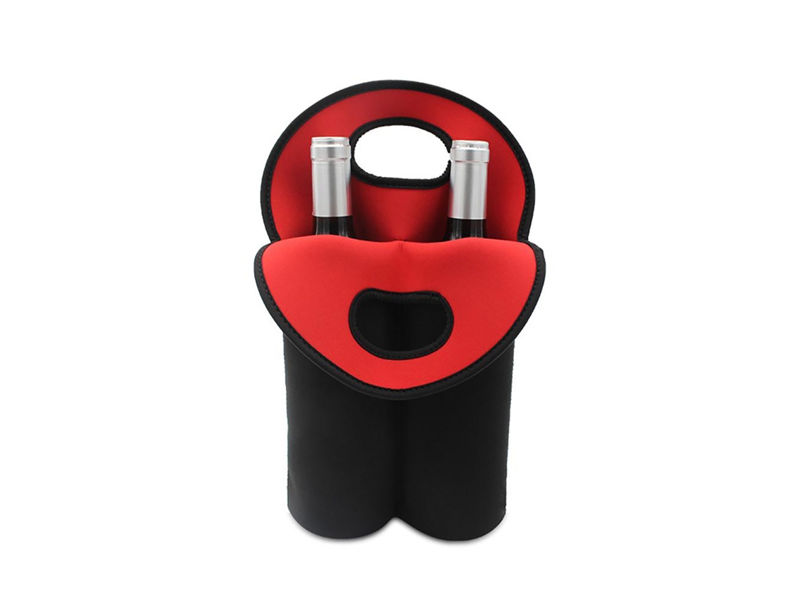 Mali bolsa Isotérmica para Transporte de Vinho 750ml 2 Garrafas, Sacola para Camping e Pique nique