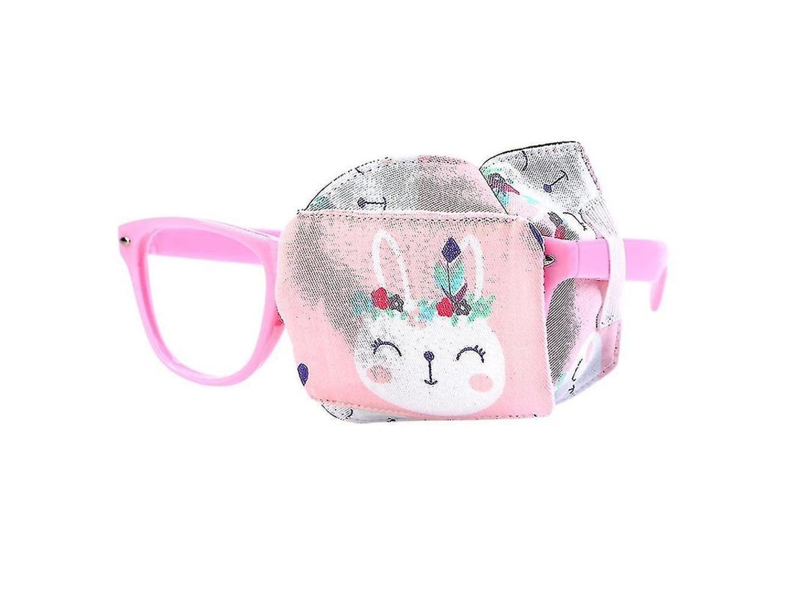 Curativo Ocular Para Crianças Com Óculos Sem Vazamento De Luz Tamanho Único Ideal Para Tratamento Regular Rosa