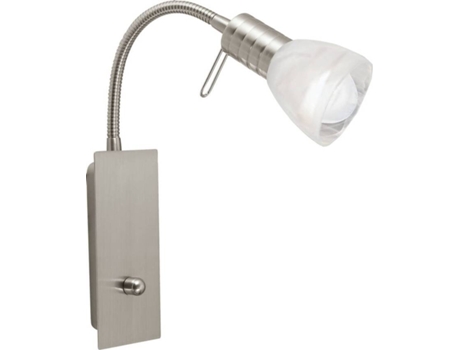 Candeeiro de Parede  Prince 1 86428 (E14 - 1 x 40 W - Aço e Vidro)