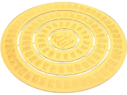 Decoração De Interiores Em Acrílico Dourado Com Acabamento Detalhado, Ornamento Elegante.