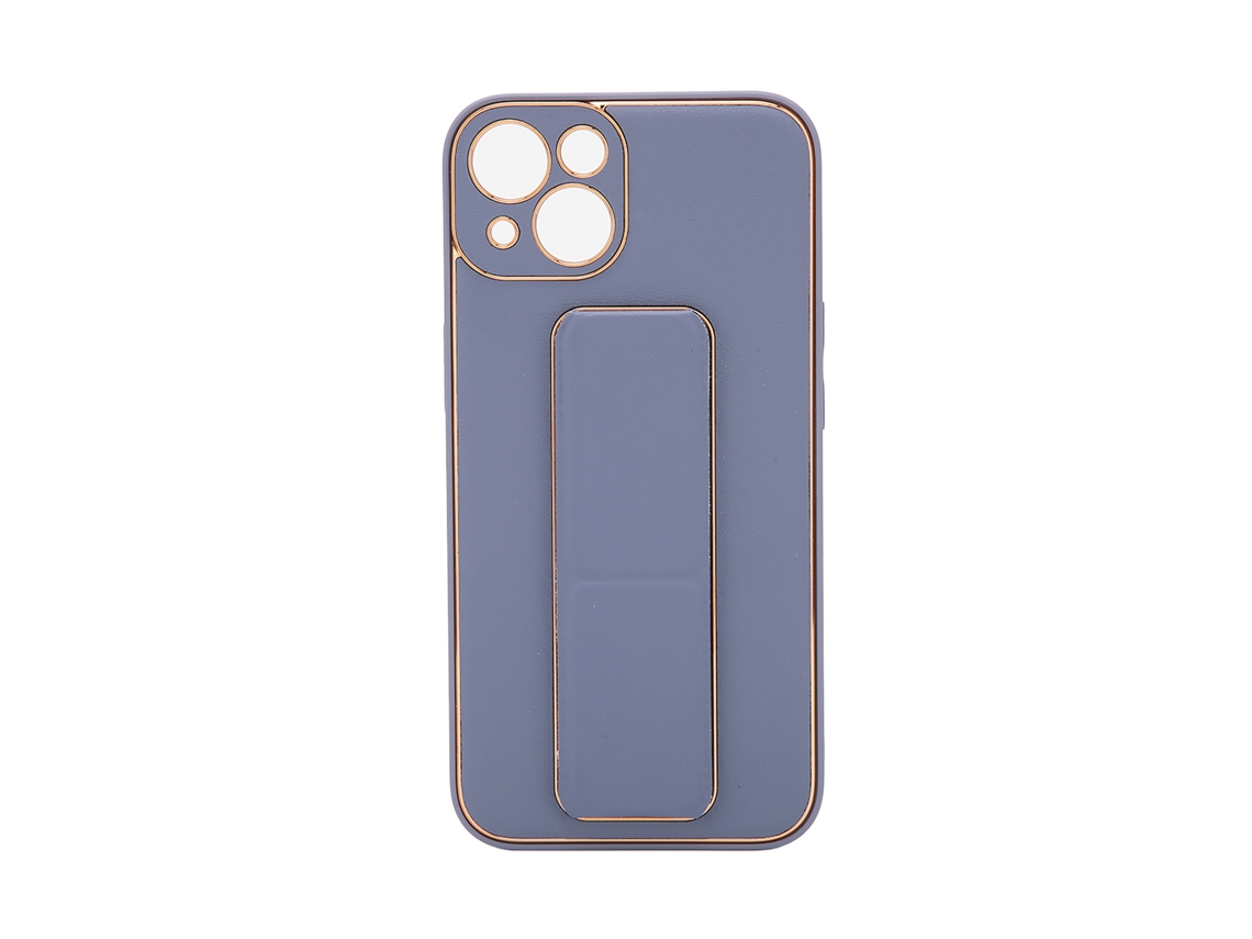 Capa de Telefone de Couro com Moldura de Metal Luxuosa EOOCOO para iPhone 13