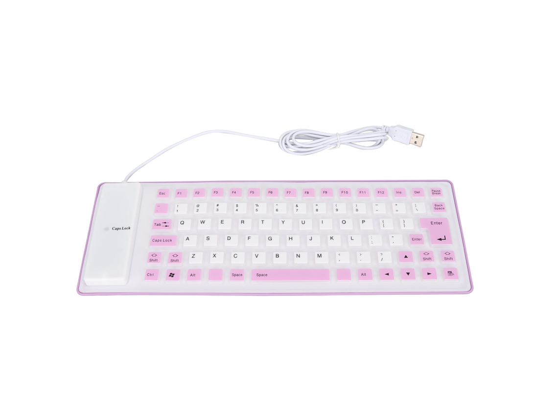 Aetheria teclado de Silicone Selado Leve Portátil Silencioso Macio Confortável Usb com 85 Teclas Roxo