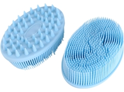 Lurelia Pack De 2 Escovas De Banho Para Bebé, Silicone Macio, Dupla Face E Massagem Suave, Banho Relaxante Confortável