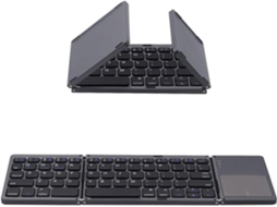 Teclado Dobrável, Bluetooth 5.0 com Touchpad, Teclado Wireless Portátil para Tablet/móvel Telefone/pc/ios/android/macos/windows ZYBLSSBB