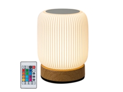 Rebe-lâmpada De Mesa Tocável Com Textura De Madeira Luz Noturna Ambiente Portátil Com Bateria Integrada Para Dormitório
