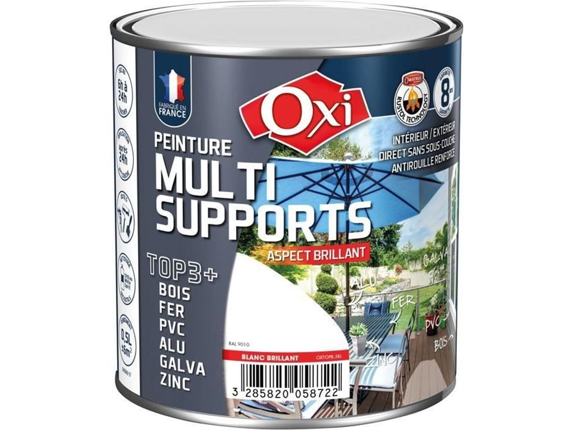 Top3 Tinta Multi Superfícies Brilhante 0,5 L Marrom Oxi