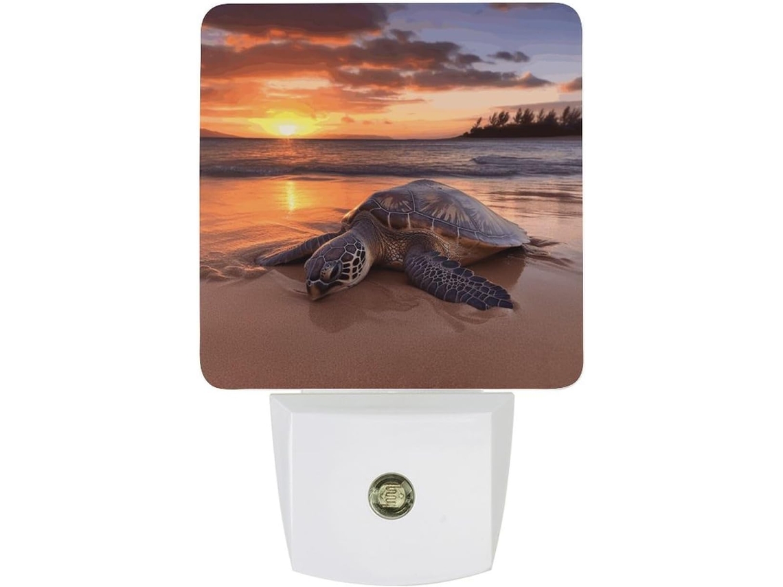 Luminária Noturna Com Estampa De Tartaruga Marinha, Luminária Noturna Decorativa, Luminária Noturna Viagem