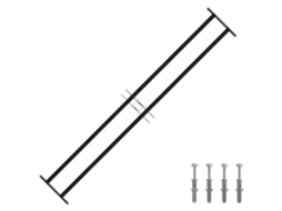 Vidaxl Grade De Segurança Para Janela 176 X 30 Cm Aço Galvanizado