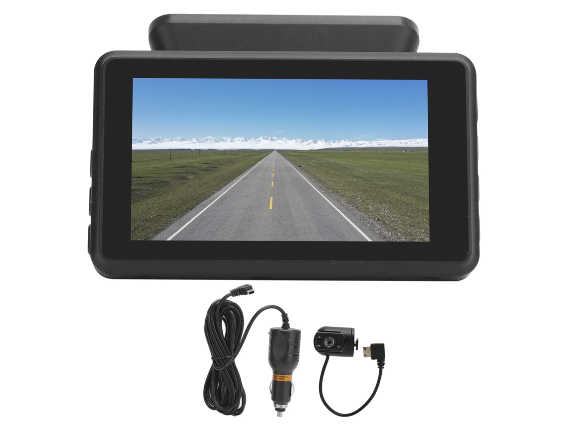 Gravador De Vídeo Digital Duas Lentes Hd Com Tela Ips 3 Polegadas E Detecção De Movimento