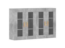 Wall Mounted Cabinet, Wall Mounted Cabinets Vidaxl Cinzeto Madeira Processada (n/a)