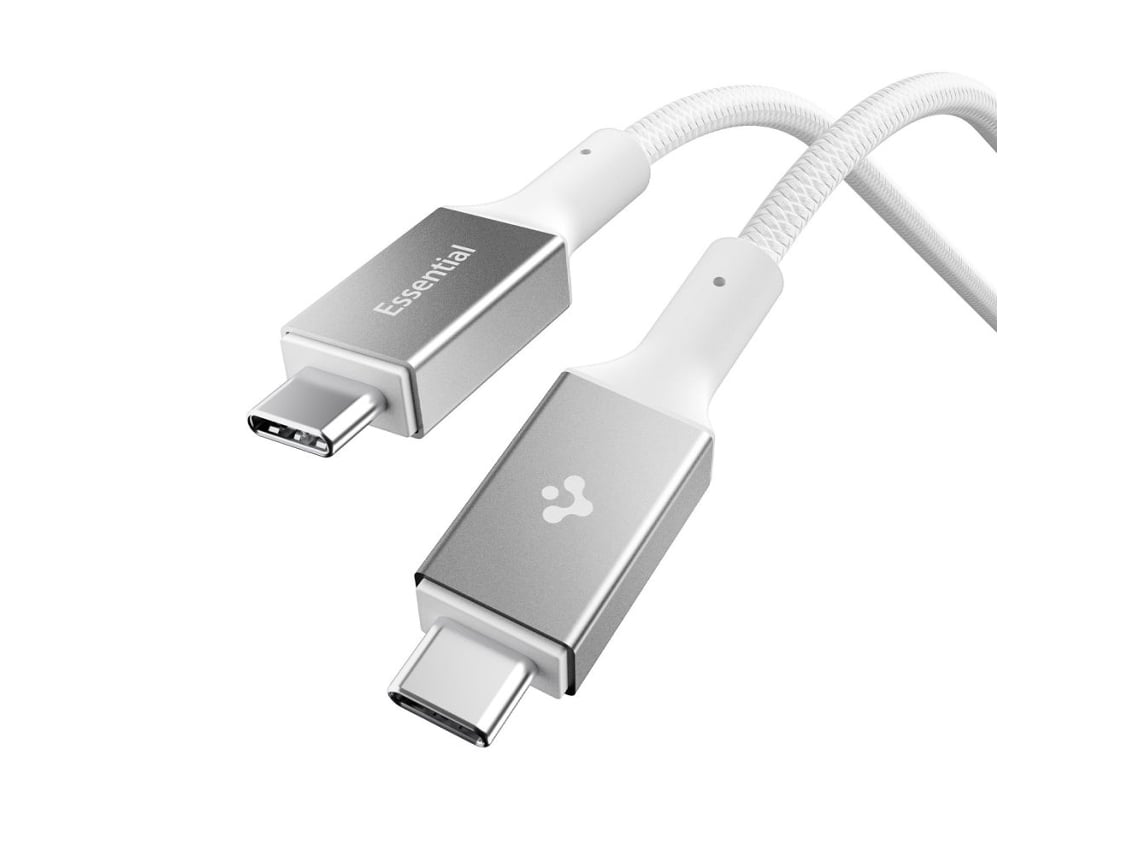 Cabo Usb-c Spigen Para Celulares E Tablets, Carregamento Rápido De 100 W E 150 Cm.