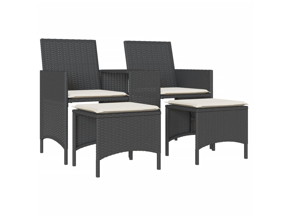 Garden Sofa, Garden Sofas Vidaxl Preto Rattan / Vime (n/a)